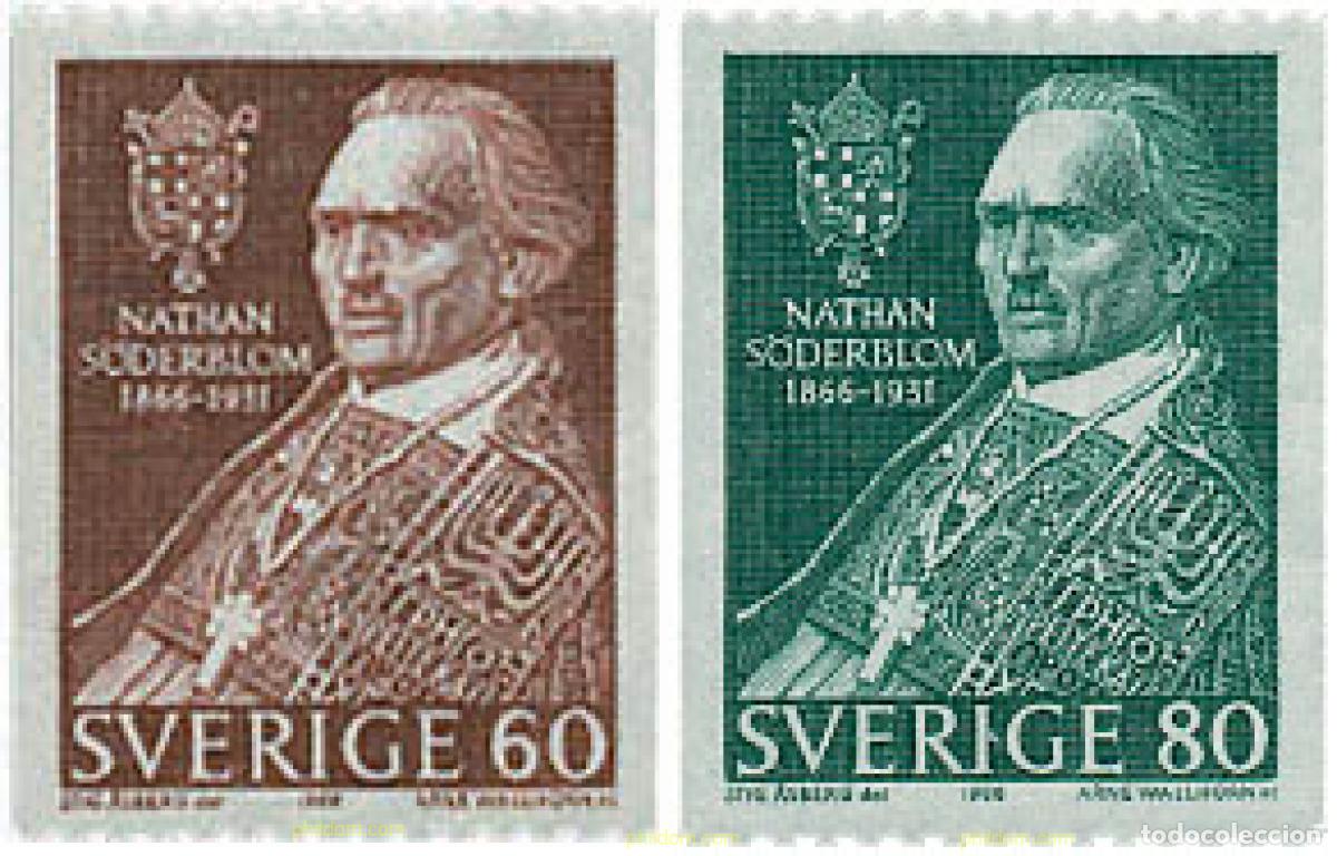 Sellos: 108092 MNH SUECIA 1966 CENTENARIO DEL NACIMIENTO DE NATHAN S&Ouml;DERBLOM