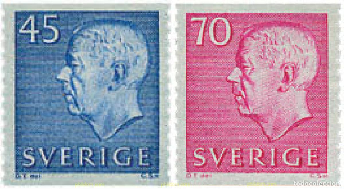 Sellos: 108231 MNH SUECIA 1967 REY GUSTAVO VI ADOLFO
