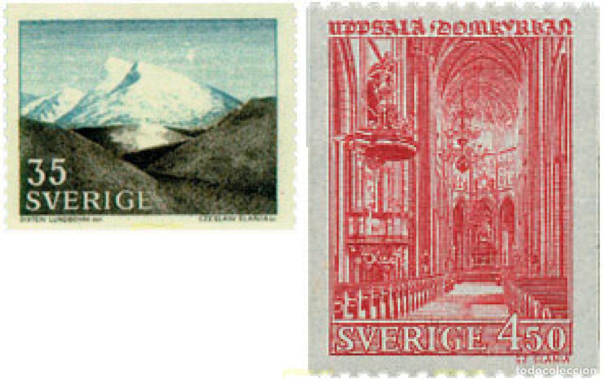Sellos: 108203 MNH SUECIA 1967 FJALLS Y UPPSALA