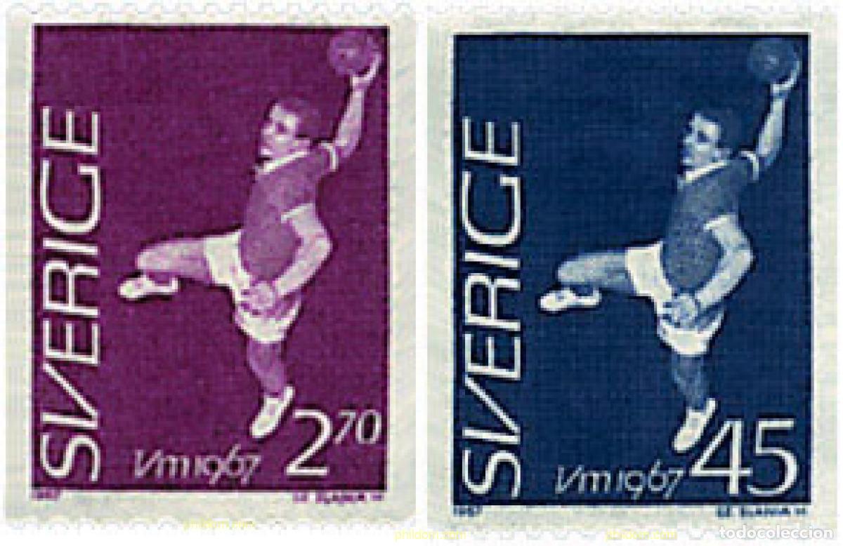 Sellos: 77950 MNH SUECIA 1967 CAMPEONATOS DEL MUNDO DE BALONMANO