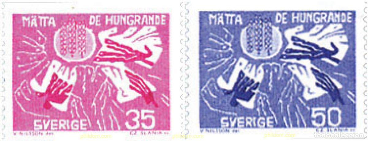 Sellos: 105859 MNH SUECIA 1963 CAMPA&Ntilde;A MUNDIAL CONTRA EL HAMBRE