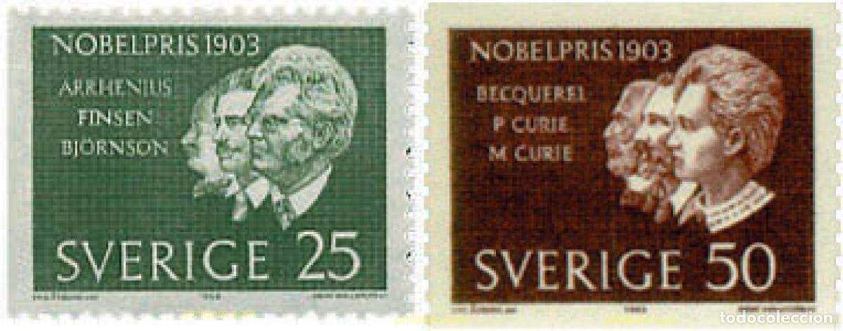 Sellos: 107806 MNH SUECIA 1963 PREMIOS NOBEL