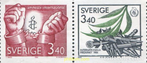 Sellos: 10598 MNH SUECIA 1986 A&Ntilde;O INTERNACIONAL DE LA PAZ