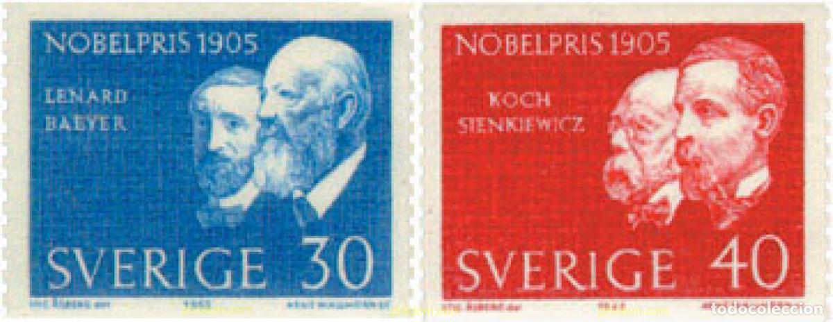 Briefmarken: 108030 MNH SUECIA 1965 PREMIOS NOBEL