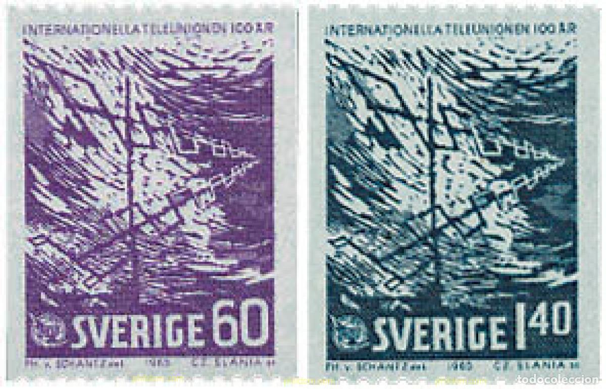 Briefmarken: 108007 MNH SUECIA 1965 CENTENARIO DE LA UNION INTERNACIONAL DE TELECOMUNICACIONES