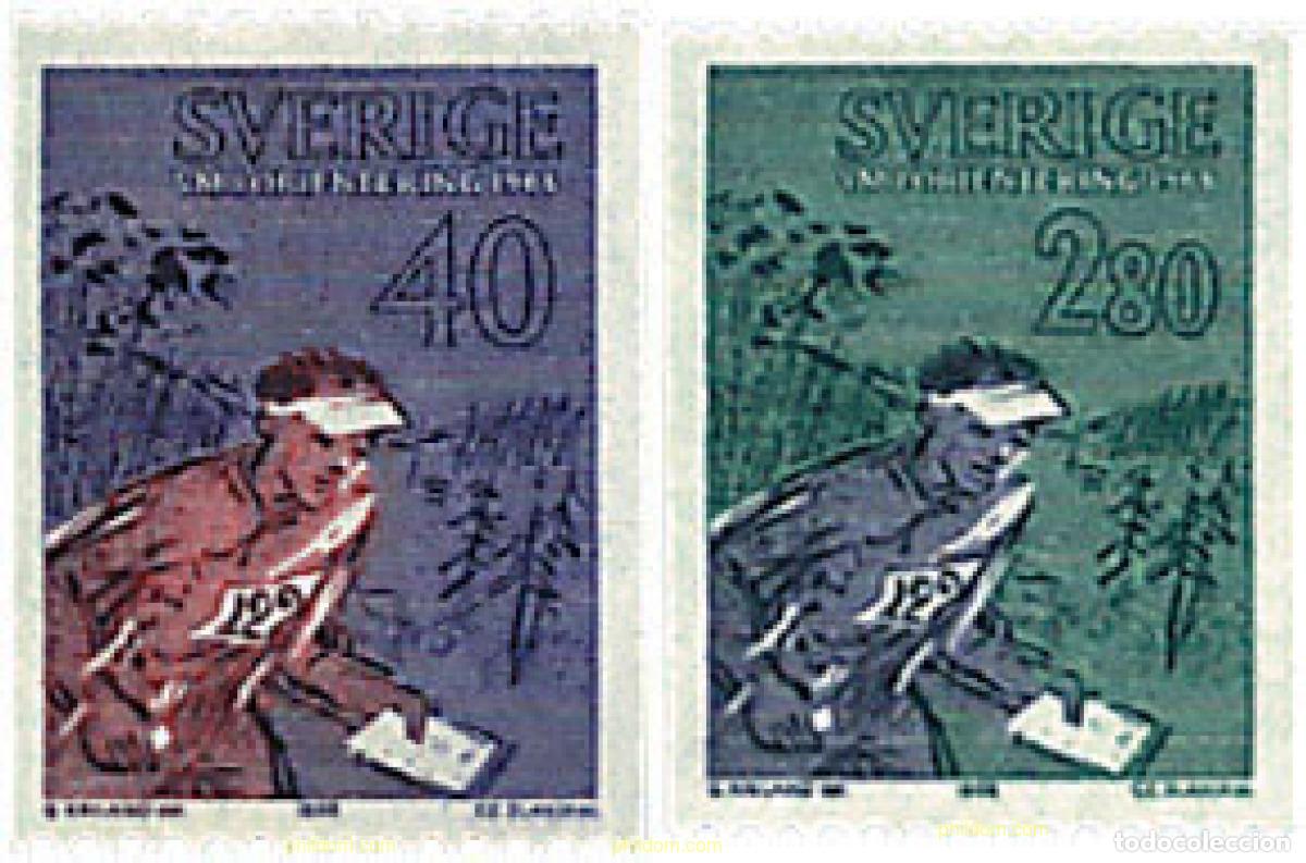 Sellos: 77949 MNH SUECIA 1968 CAMPEONATOS DEL MUNDO DE ORIENTACION EN LINKPING