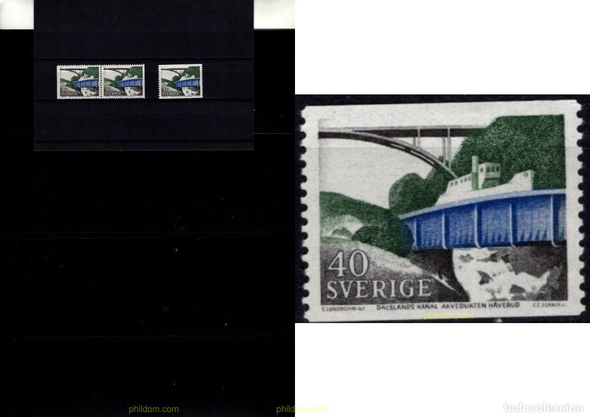 Sellos: 793645 MNH SUECIA 1968 CANAL DE DALSLAND Y AVES
