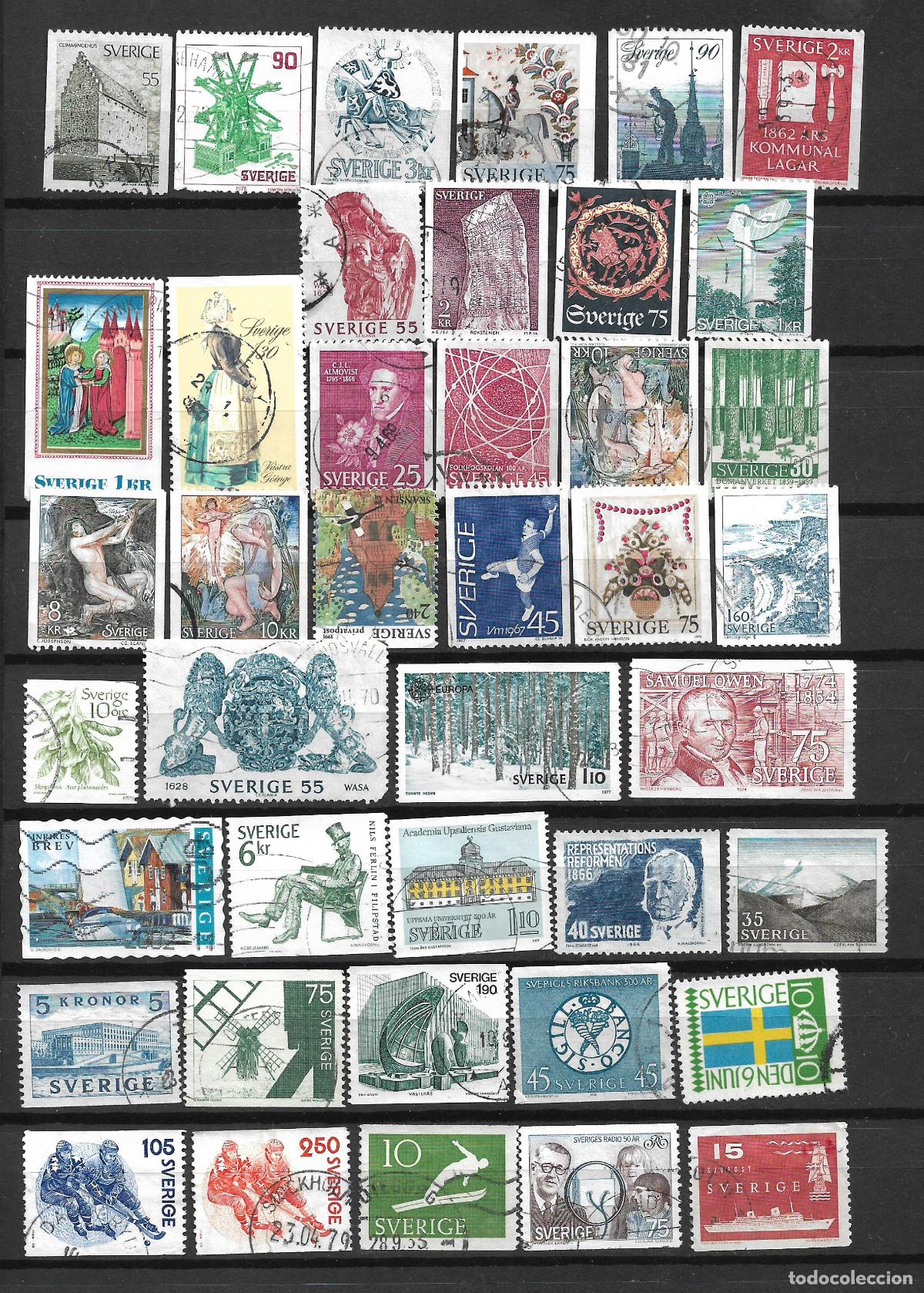 Sellos: suecia lote 41 sellos usados - 22/36