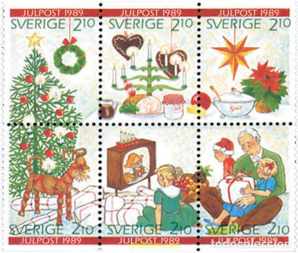 Sellos: 105918 MNH SUECIA 1989 NAVIDAD