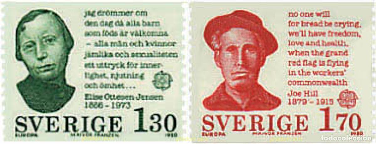Sellos: 62440 MNH SUECIA 1980 EUROPA CEPT. GENTE FAMOSA