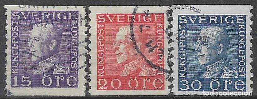 Sellos: SUECIA 1922 - REY GUSTAVO V, S.COMPLETA - USADOS