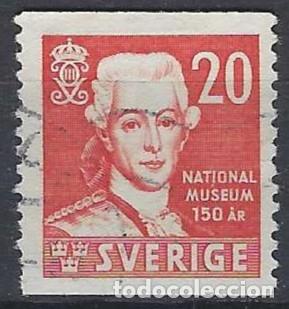 Sellos: SUECIA 1942 - PERSONAJES - USADO