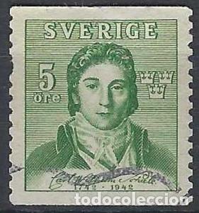 Sellos: SUECIA 1942 - PERSONAJES - USADO