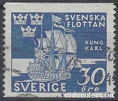 Sellos: SUECIA 1944 - LA MARINA MERCANTE, EL &rdquo;KUNG KARL&rdquo; - USADO