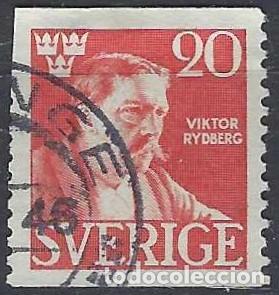 Sellos: SUECIA 1945 - PERSONAJES - USADO