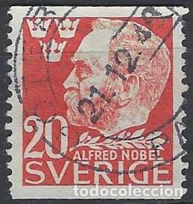 Sellos: SUECIA 1946 - PERSONAJES, ALFRED NOBEL - USADO