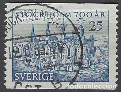 Sellos: SUECIA 1953 - 7&ordm; CENTENARIO DE LA FUNDACI&Oacute;N DE ESTOCOLMO - USADO