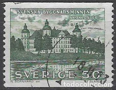 Sellos: SUECIA 1962 - IGLESIA STORKYRKAN Y CASTILLO - USADO