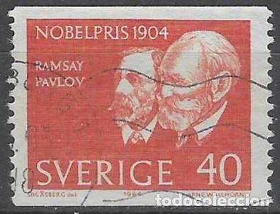 Sellos: SUECIA 1964 - PREMIOS NOBEL - USADO