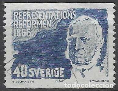 Timbres: SUECIA 1966 - PERSONAJES - USADO