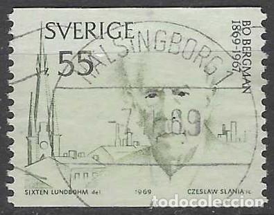 Sellos: SUECIA 1969 - PERSONAJES - USADO