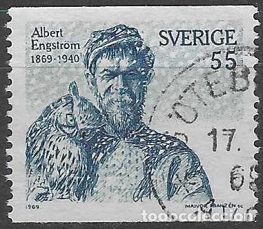 Sellos: SUECIA 1969 - PERSONAJES - USADO