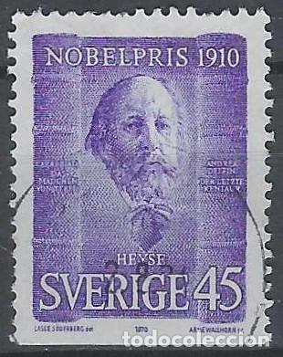 Sellos: SUECIA 1970 - PREMIOS NOBEL - USADO