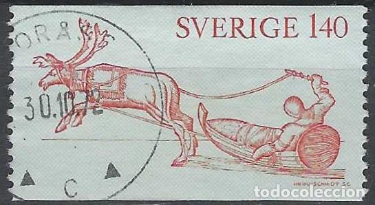 Sellos: SUECIA 1972 - CENTENARIO DE LAPONIA - USADO