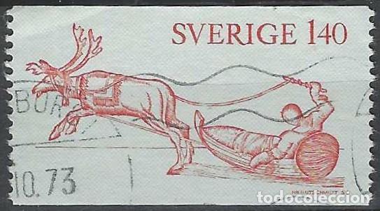 Sellos: SUECIA 1972 - CENTENARIO DE LAPONIA - USADO