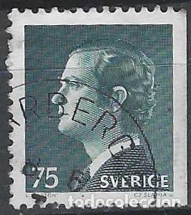 Timbres: SUECIA 1974 - REY CARLOS GUSTAVO XVI, VERDE - USADO