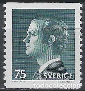 Timbres: SUECIA 1974 - REY CARLOS GUSTAVO XVI, VERDE - MNH**