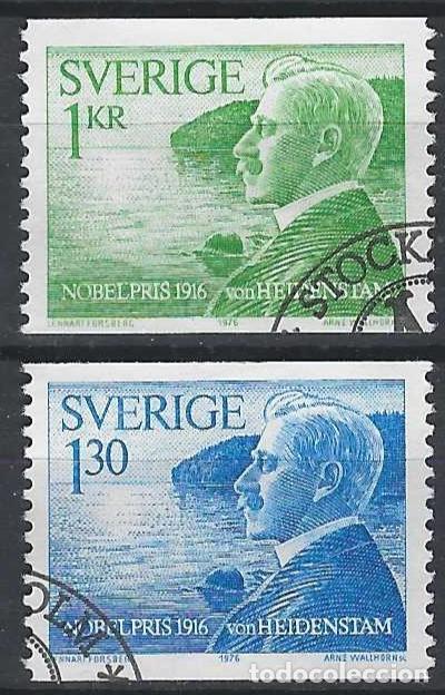 Timbres: SUECIA 1976 - PREMIOS NOBEL DE 1916, S.COMPLETA - USADOS
