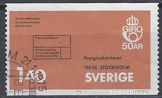 Sellos: SUECIA 1975 - 50&ordm; ANIV. DEL GIRO POSTAL NACIONAL - USADO
