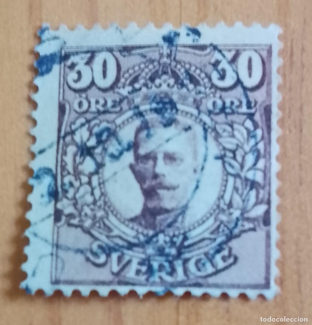 Sellos: SUECIA, SVERG - V/F 30 ORE - MONARQUIA, REY GUSTAVO V - A&Ntilde;O 1858-1950.