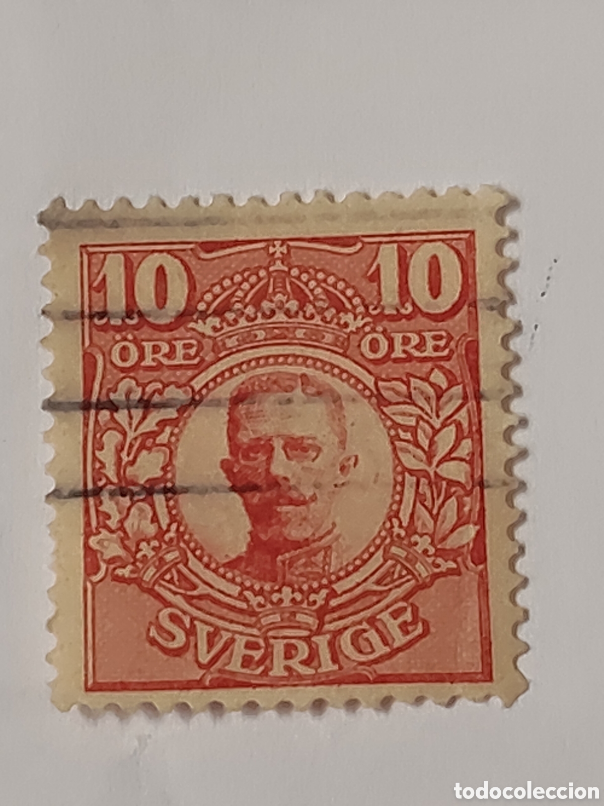 Sellos: Sello de Suecia Rey Gustavo V 1910 usado