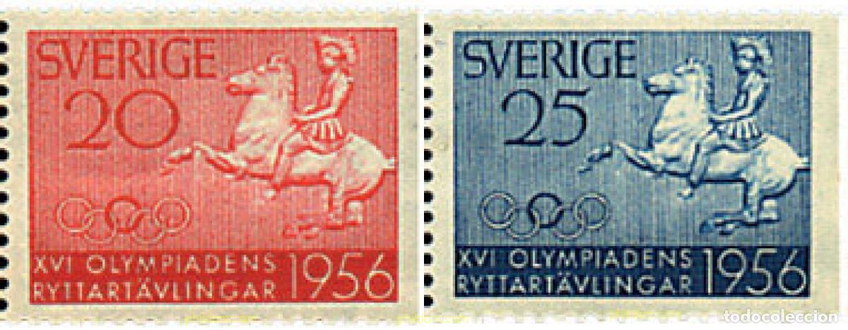 Sellos: 723457 MNH SUECIA 1956 16 JUEGOS OLIMPICOS VERANO MELBOURNE 1956