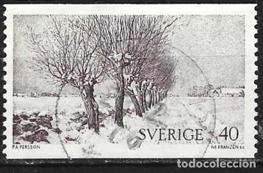 Sellos: Suecia 1973 - Mi 801 yA - YT 780 - Cuadro de Peter Adolf Persson