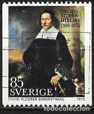 Sellos: Suecia 1972 - Mi 745 - YT 724 - El poeta Georg Stiern Hielm