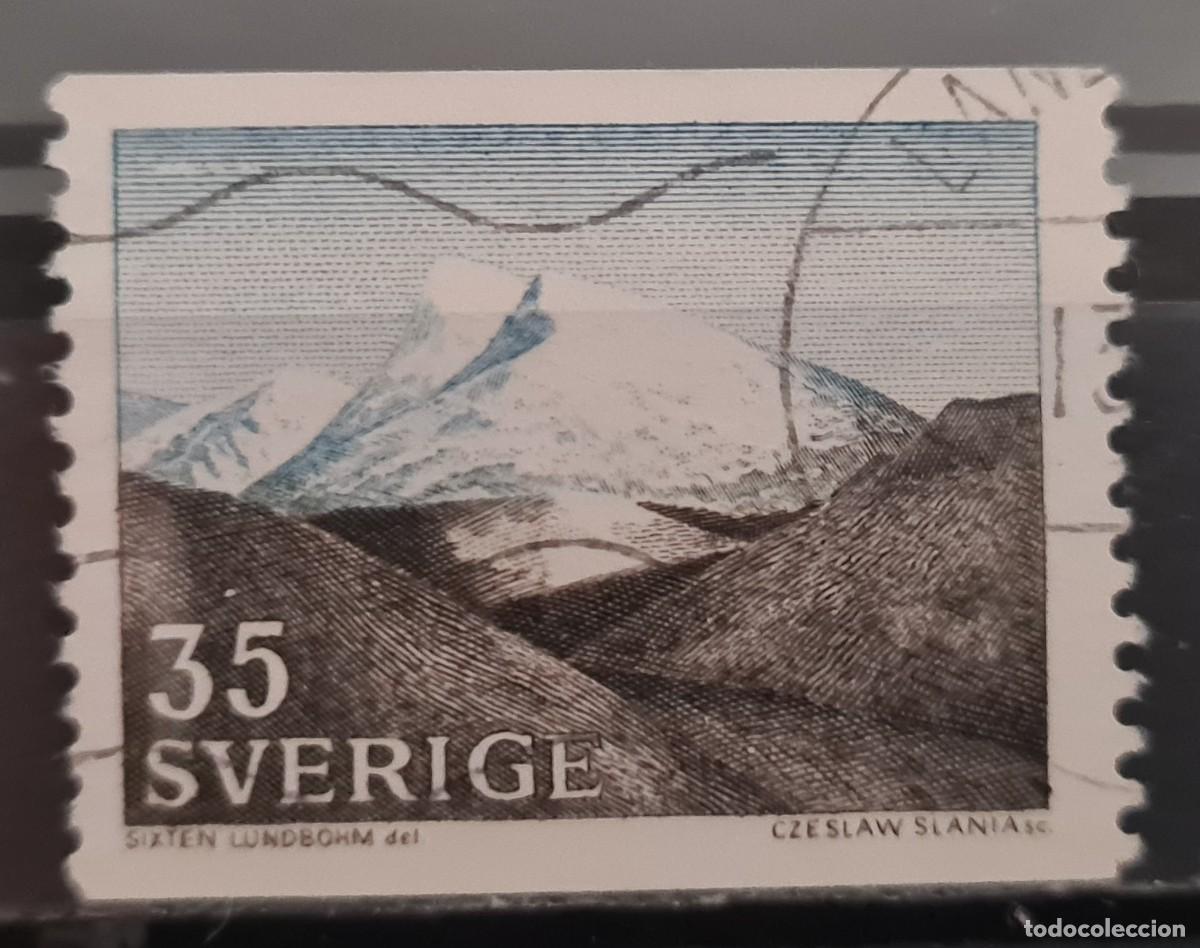 Sellos: Sello usado de Suecia 1967: Fjalls, alta monta&ntilde;a