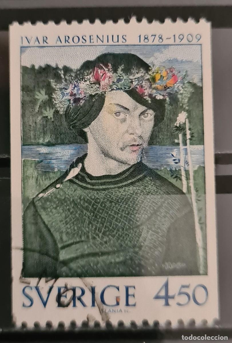 Sellos: Sello usado de Suecia: Ivar Arosenius