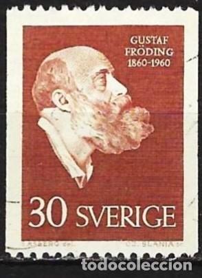 Sellos: Suecia 1960 - Mi 461 C - YT 452 - El poeta Gustaf Fr&ouml;ding