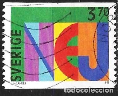 Sellos: Suecia 1995 - Mi 1868 - YT 1850 - Uni&oacute;n Europea