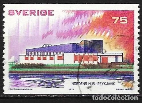 Sellos: Suecia 1973 - Mi 808 - YT 787 - El Nordic House, Reikiavik