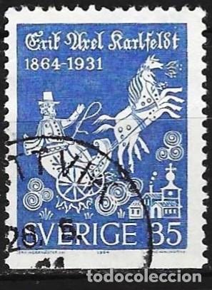 Sellos: Suecia 1964 - Mi 515C - YT 514 - Homenaje al poeta Erik Axel Karlfeldt, premio Nobel