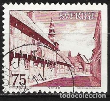 Sellos: Suecia 1974 - Mi 845 yDr - YT 828 - Casa del rey Carlos XII en Ystad