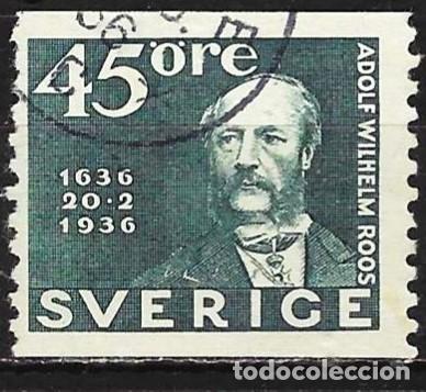 Sellos: Suecia 1936 - Mi 235 A - YT 243 - El director de los Correos : Adolf Wilhelm Roos
