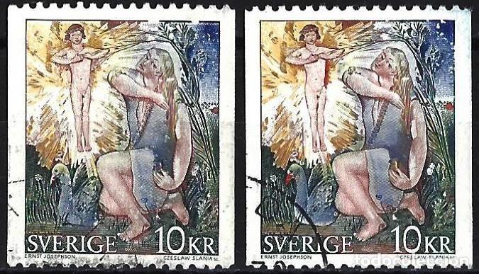 Timbres: Suecia 1973 - Mi 832x & 832y - YT 811 & 811a - Cuadro de Ernst Josephson