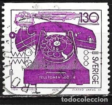 Sellos: Suecia 1976 - Mi 939 - YT 919 - Tel&eacute;fono