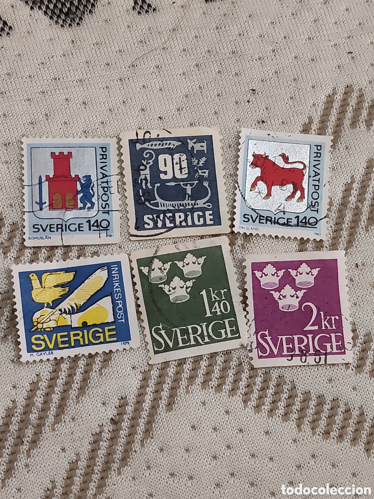 Sellos: 6 sellos antiguos de Suecia muy buenos