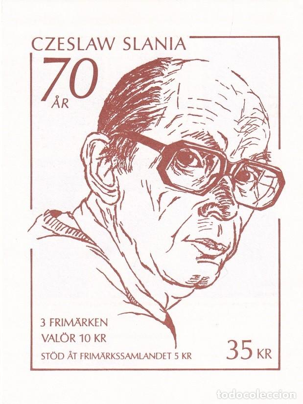 Sellos: Carnet sellos Suecia 1991 - 70 Aniversario del nacimiento de Czesław Slania - Coronaci&oacute;n Gustavo III